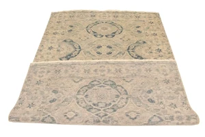 Beige Floral Transitional 5X8 Oriental Rug
