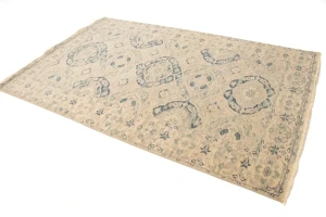 Beige Floral Transitional 5X8 Oriental Rug