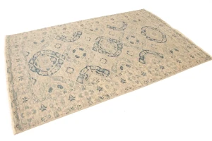 Beige Floral Transitional 5X8 Oriental Rug
