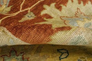 Rust Floral 9X12 Osh Chobi Peshawar Oriental Rug