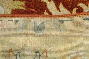 Rust Floral 9X12 Osh Chobi Peshawar Oriental Rug