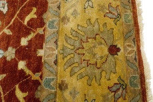 Rust Floral 9X12 Osh Chobi Peshawar Oriental Rug
