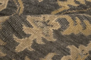 Brownish Gray Transitional Floral 6X9 Oriental Rug
