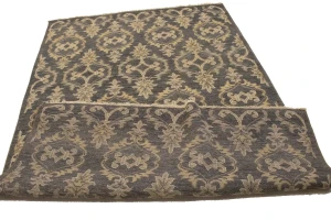 Brownish Gray Transitional Floral 6X9 Oriental Rug