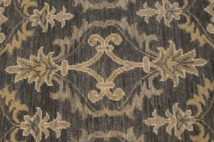 Brownish Gray Transitional Floral 6X9 Oriental Rug