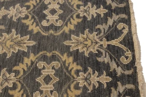 Brownish Gray Transitional Floral 6X9 Oriental Rug