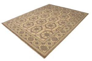 Cream Floral Transitional 8X10 Oriental Rug