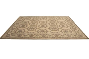 Cream Floral Transitional 8X10 Oriental Rug