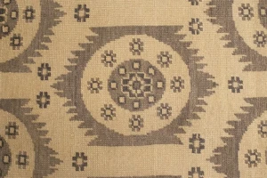 Cream Floral Transitional 8X10 Oriental Rug