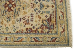 Cream Floral Heriz Serapi 2X3 Transitional Oriental Rug
