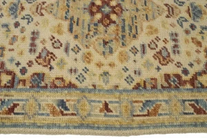 Cream Floral Heriz Serapi 2X3 Transitional Oriental Rug