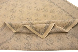 Beige Floral Transitional 8X10 Oriental Rug