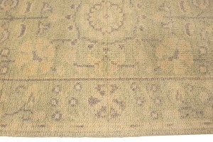 Green Floral Transitional 2'4X9'9 Oriental Runner Rug