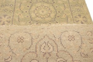 Green Floral Transitional 2'4X9'9 Oriental Runner Rug