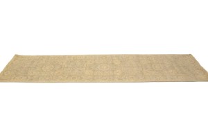 Green Floral Transitional 2'4X9'9 Oriental Runner Rug