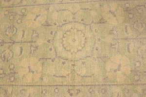 Green Floral Transitional 2'4X9'9 Oriental Runner Rug