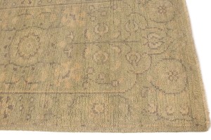 Green Floral Transitional 2'4X9'9 Oriental Runner Rug