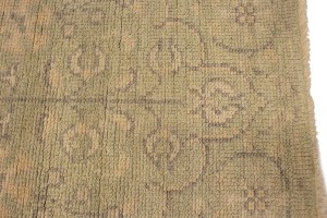 Green Floral Transitional 2'4X9'9 Oriental Runner Rug