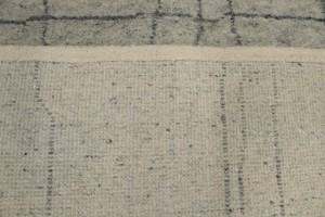Cream Geometric Modern 3X8 Moroccan Style Oriental Runner Rug