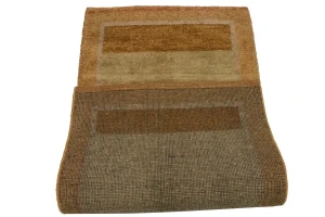 Beige & Rust Tribal 2'5X4'6 Indo-Gabbeh Oriental Rug