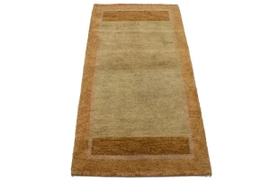 Beige & Rust Tribal 2'5X4'6 Indo-Gabbeh Oriental Rug