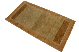 Beige & Rust Tribal 2'5X4'6 Indo-Gabbeh Oriental Rug