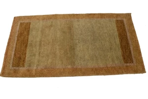Beige & Rust Tribal 2'5X4'6 Indo-Gabbeh Oriental Rug