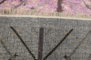 Pink Ivory Tribal 3X8 Indo-Gabbeh Oriental Runner Rug