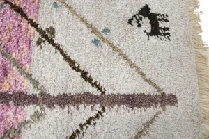Pink Ivory Tribal 3X8 Indo-Gabbeh Oriental Runner Rug