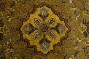 Dark Brown Floral Modern 10X13 Oriental Hand-Tufted Rug