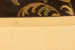 Dark Brown Floral Modern 9'5X13 Oriental Hand-Tufted Rug