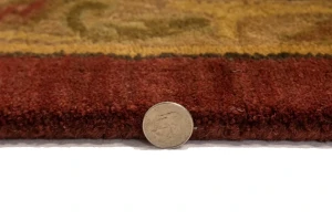 Red Floral Modern 10X13 Oriental Hand-Tufted Rug
