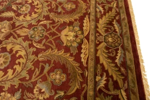Red Floral Modern 10X13 Oriental Hand-Tufted Rug