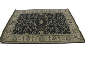 Charcoal Transitional Floral 5X7 Oriental Rug