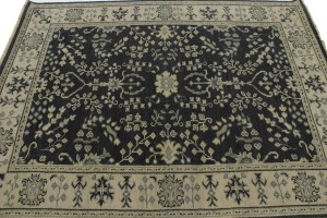 Charcoal Transitional Floral 5X7 Oriental Rug