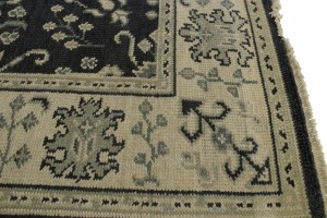 Charcoal Transitional Floral 5X7 Oriental Rug