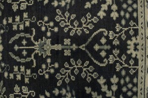 Charcoal Transitional Floral 5X7 Oriental Rug