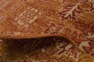 Rust Orange Transitional Floral 6X9 Oriental Rug
