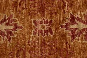 Rust Orange Transitional Floral 6X9 Oriental Rug