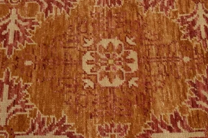 Rust Orange Transitional Floral 6X9 Oriental Rug