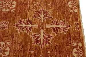 Rust Orange Transitional Floral 6X9 Oriental Rug