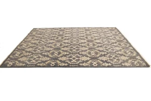 Brownish Gray Transitional Floral 8X10 Oriental Rug