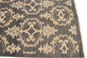 Brownish Gray Transitional Floral 8X10 Oriental Rug