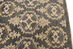 Brownish Gray Transitional Floral 8X10 Oriental Rug