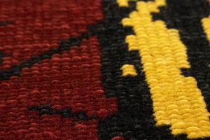 Multicolored Abstract 8'5X9'9 Modern Rug