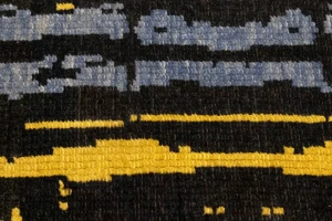 Multicolored Abstract 8'5X9'9 Modern Rug