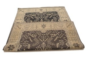 Charcoal Transitional Floral 6X9 Oriental Rug