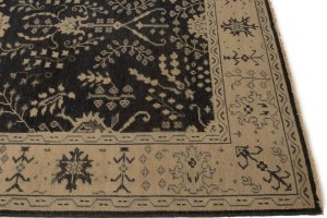 Charcoal Transitional Floral 6X9 Oriental Rug
