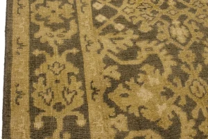 Dark Brown Transitional Floral 6X9 Oriental Rug