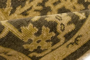 Dark Brown Transitional Floral 6X9 Oriental Rug